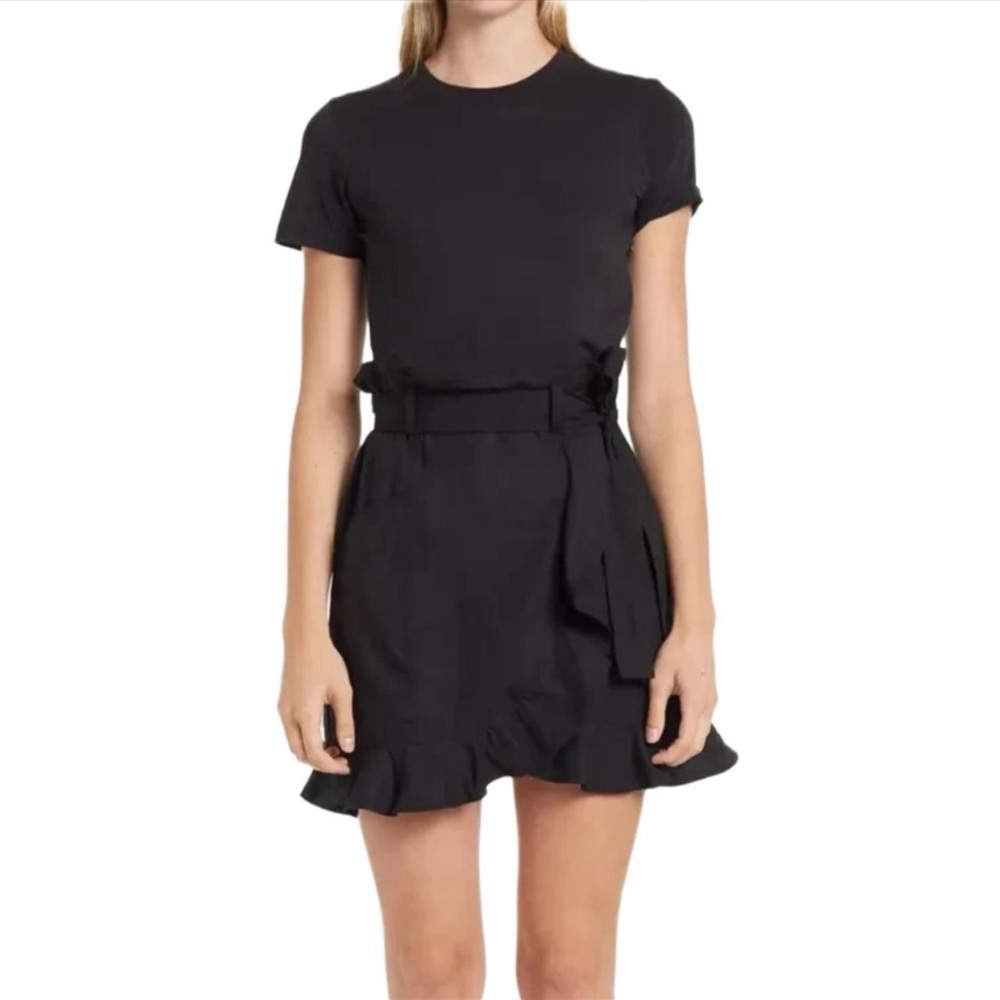 Derek Lam 10 Crosby Crew Neck Mini Dress